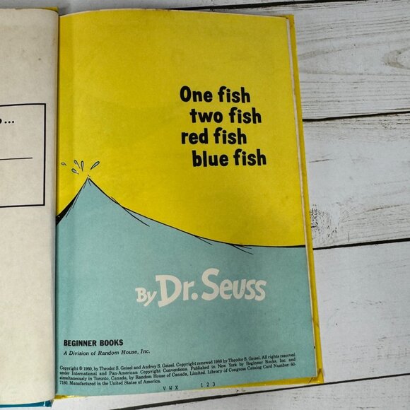 Dr. Seuss Childrens Book Bundle One Fish Two Fish, Hop On Pop, Green Eggs & Ham - Picture 8 of 11